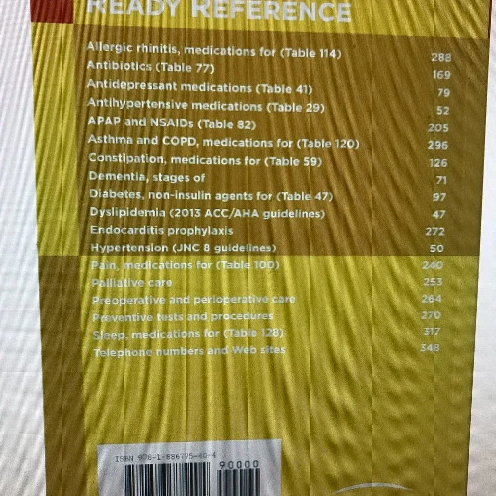 Back to School. Geriatrics at Your Fingertips 2016
